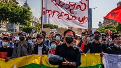 VIDEO: Al menos siete heridos en protestas contra la junta militar en Myanmar