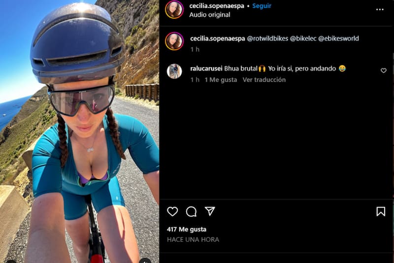 Cecilia Sopeña compartió su último viaje en Instagram. Foto: @cecilia.sopenaespa