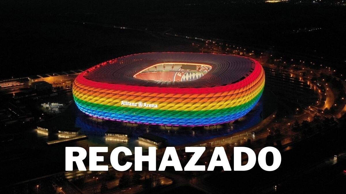 La UEFA rechaza que la bandera LGBT brille en el Allianz Arena
