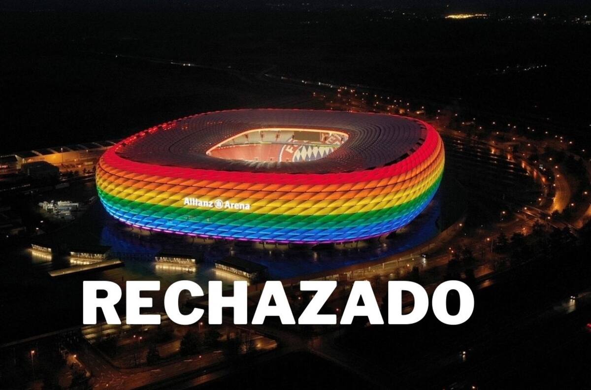 La UEFA rechaza que la bandera LGBT brille en el Allianz Arena