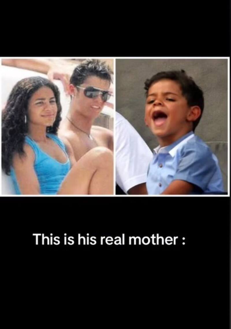 En redes sociales circula esta foto en la que aseguran que ella es la madre del hijo mayor del futbolista.