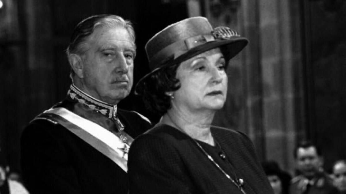 Murió Lucía Hiriart, esposa del ex dictador chileno Augusto Pinochet