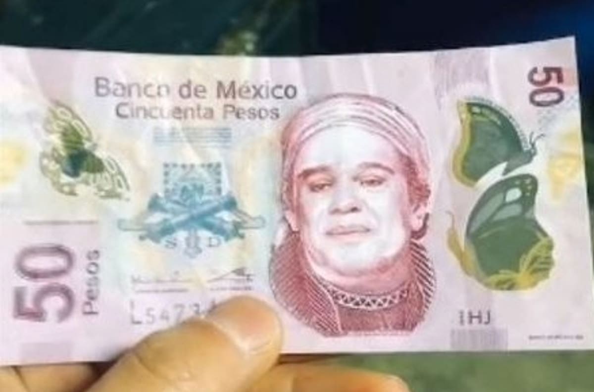 Incrementa la circulación de billetes falsos de 50 pesos impresos con la cara de 'Juanga'