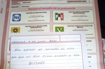 Exigen localización de familiares desaparecidos a cambio de su voto