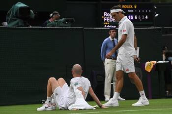 Roger Federer libró derrota por lesión de rival