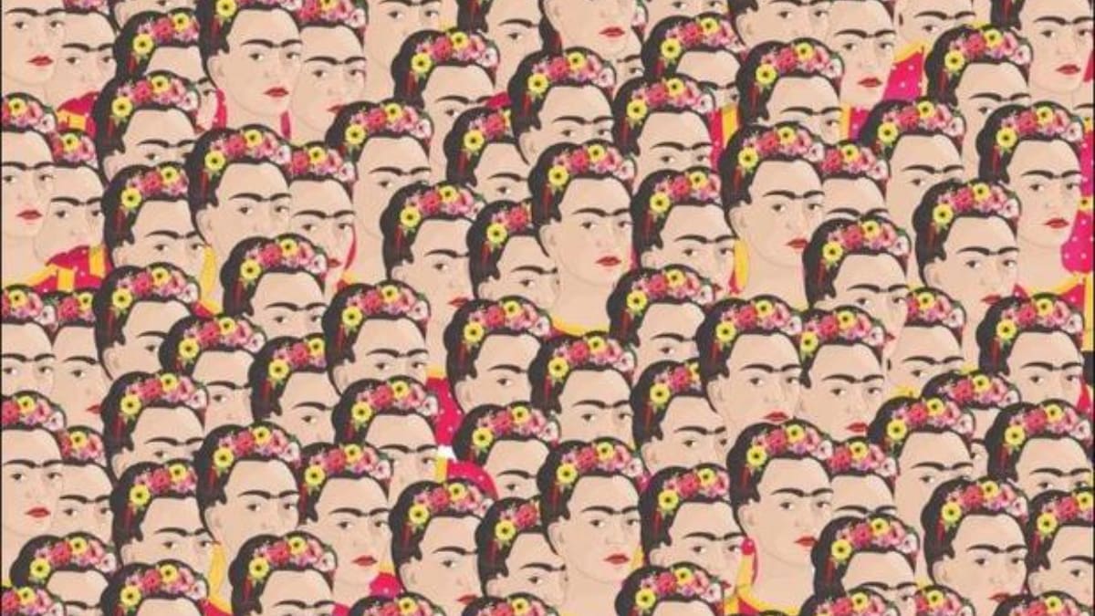 Acertijo visual: Encuentra a Frida Kahlo sin cejas, solo tienes 10 segundos
