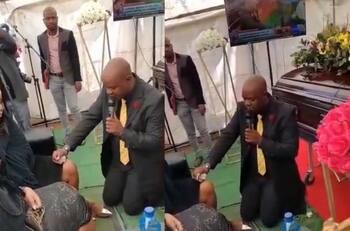 VIDEO| Propuesta de matrimonio en pleno funeral, joven se hace viral
