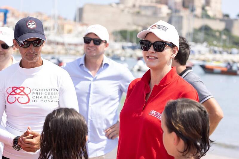 La Fundación Princesa Charlène de Mónaco organizó la 3a edición de los "Días de Seguridad Agua" en Calvi.