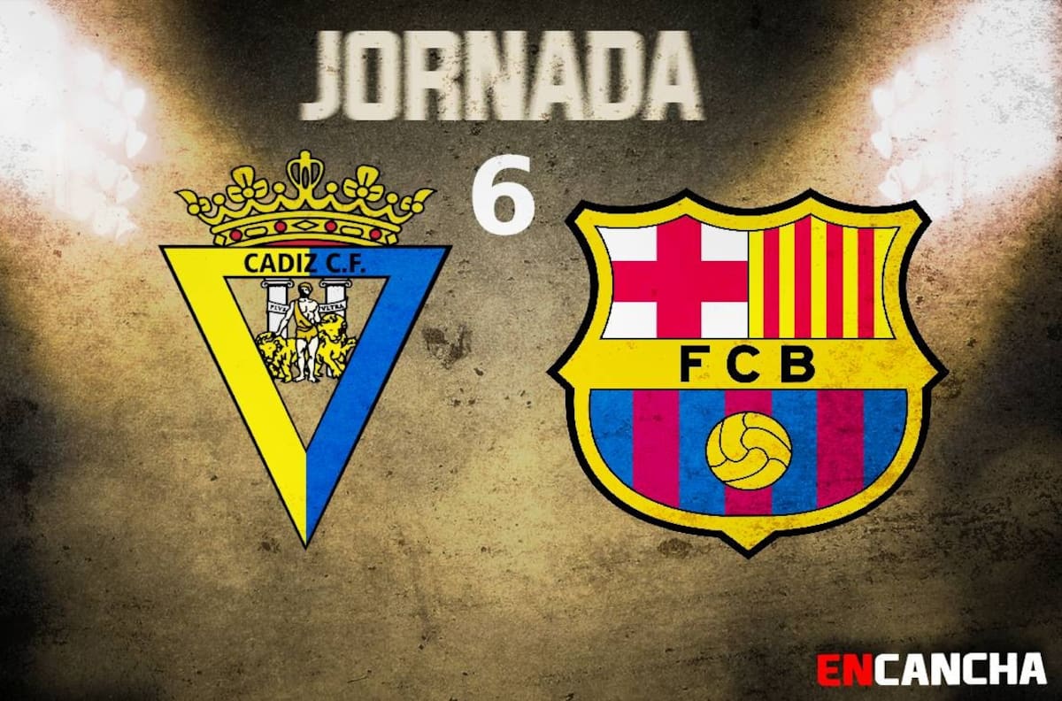 Cádiz vs Barcelona en vivo: LaLiga, jornada-6