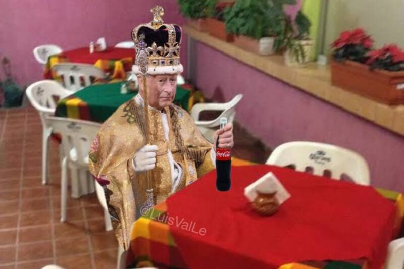 Memes por la celebración de rey Carlos III.