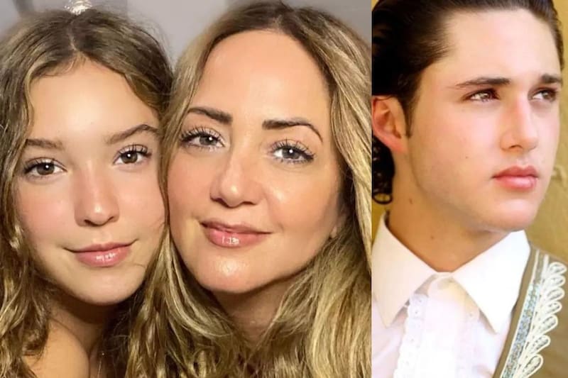 Por primera vez Andrea Legarreta se toma una foto con el novio de su hija Mía Rubín