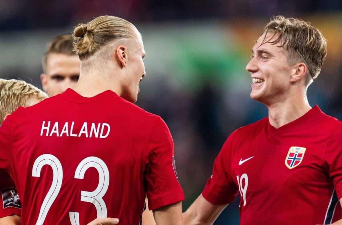 Haaland apunta a Qatar 2022 y anota hat-trick con Noruega