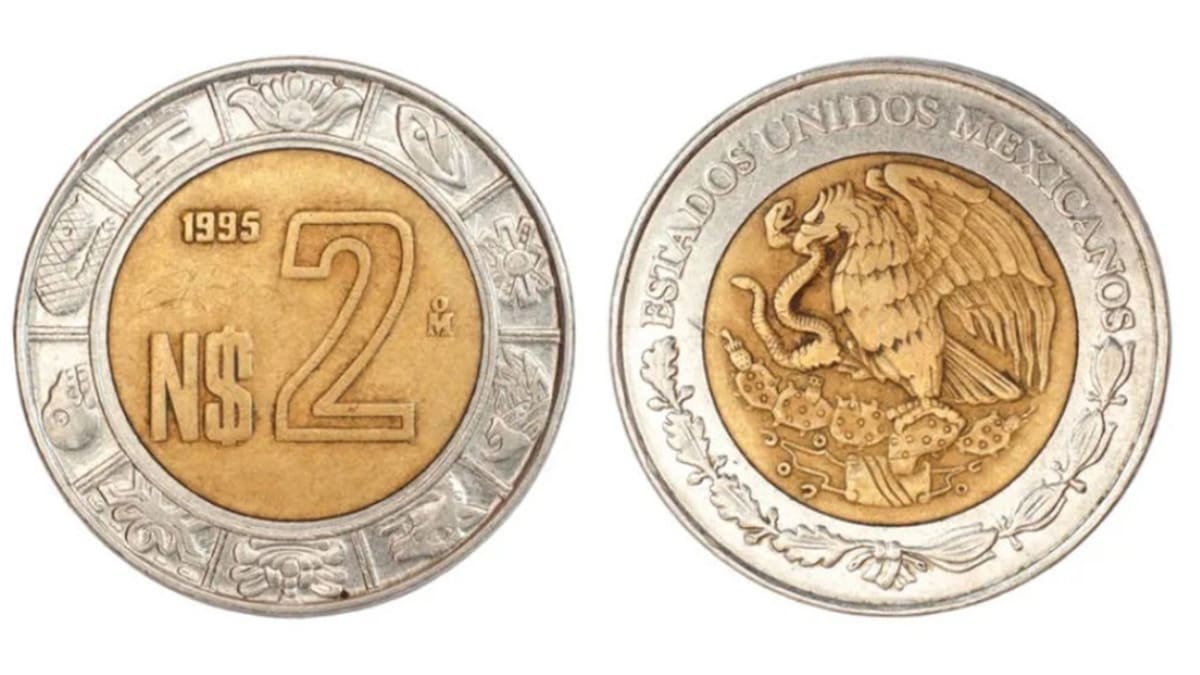 Conoce la moneda de 2 pesos que es vendida en 50 mil por un particular defecto