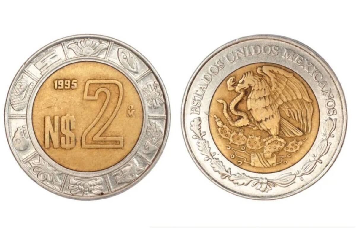 Conoce la moneda de 2 pesos que es vendida en 50 mil por un particular defecto