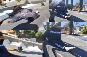 Joven de Tlaxcala se hace viral por lanzarse de las escalinatas turísticas | VIDEO