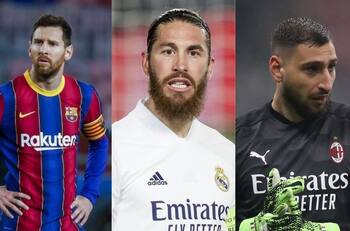 Así como Messi, estrellas mundiales que están como agentes libres