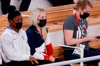 Simone Biles reveló pruebas de sus problemas de coordinación en impactante video