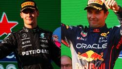 George Russell explicó por qué no aguantó la posición ante Checo Pérez en Australia