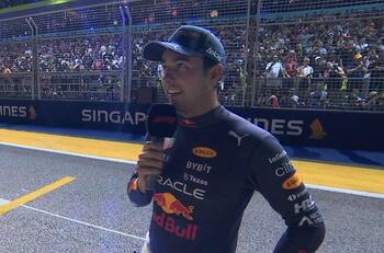 Checo Pérez quedó frustrado por no llevarse la Pole Position en el GP de Singapur