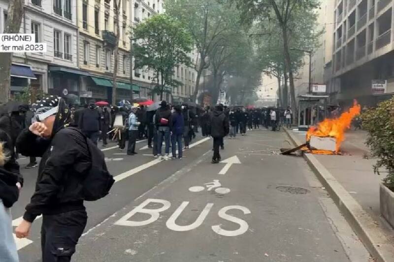Protestas en Francia: 1 de mayo.