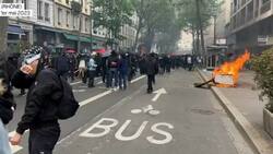 VIDEOS | Protestas en París por el 1 de mayo terminan en disturbios