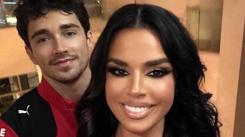 Ivana Knöll compartió en redes sociales una fotografía con Leclerc. (Instagram: @knolldoll)