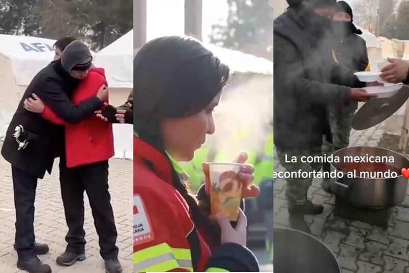 Mexicanos alimentan a los damnificados de Turquía.
