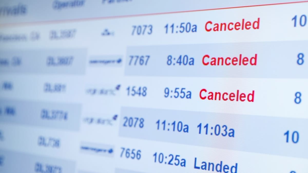 Estados Unidos cancela 2,500 vuelos en el primer día del 2022