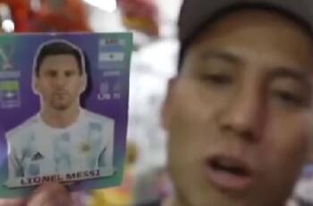VIDEO | El increíble precio de la estampita de Leo Messi en Tepito