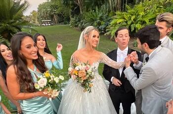 La boda de Lele Pons y Guaynaa: tres vestidos, sus invitados y el vals con Chayanne