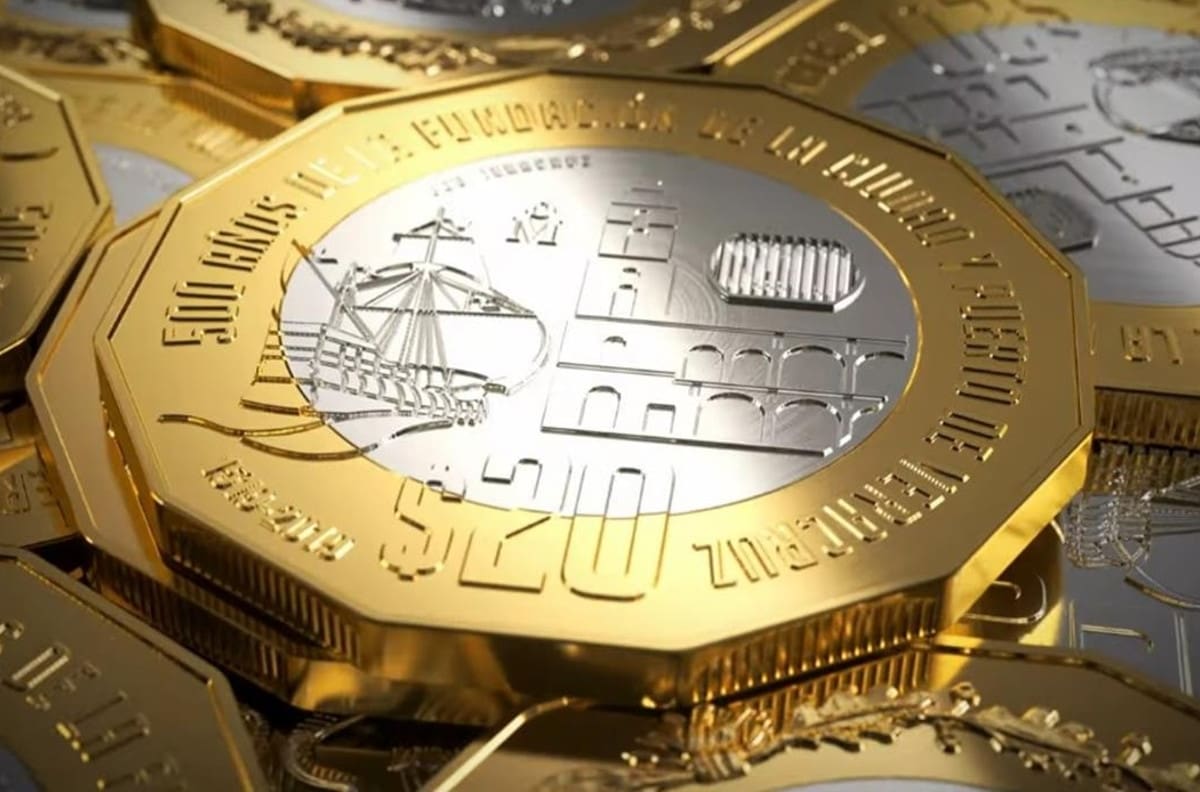 ¡Increíble! Moneda de 20 conmemorativa de Veracruz se vende hasta en 1 millón de pesos