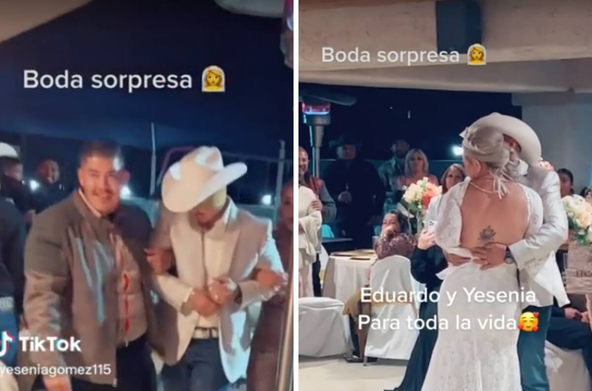 Mujer organiza boda sorpresa para su prometido y se hace viral| VIDEO