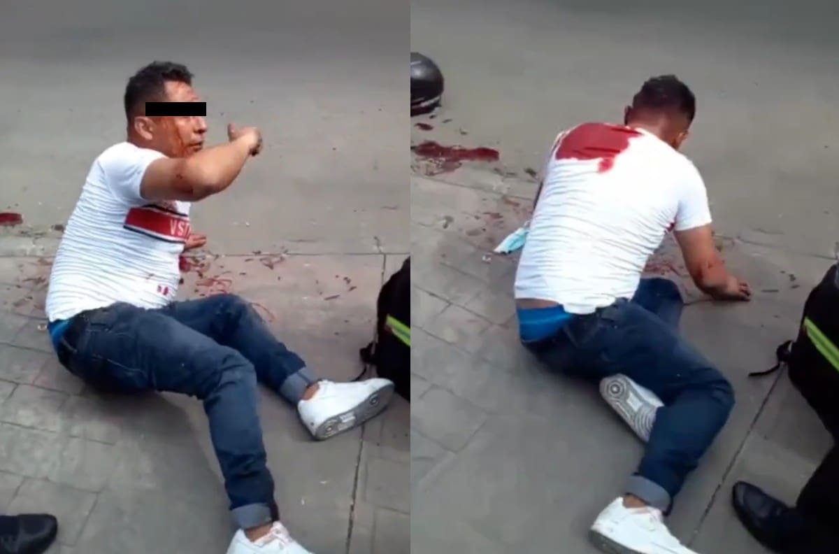 Asaltante intenta dispararle a un guardia, termina hiriéndose y siendo arrestado