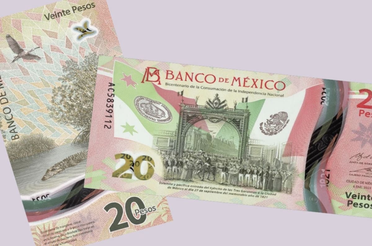 Numismática: Estos billetes de 20 pueden llegar a valer más de 100 mil pesos