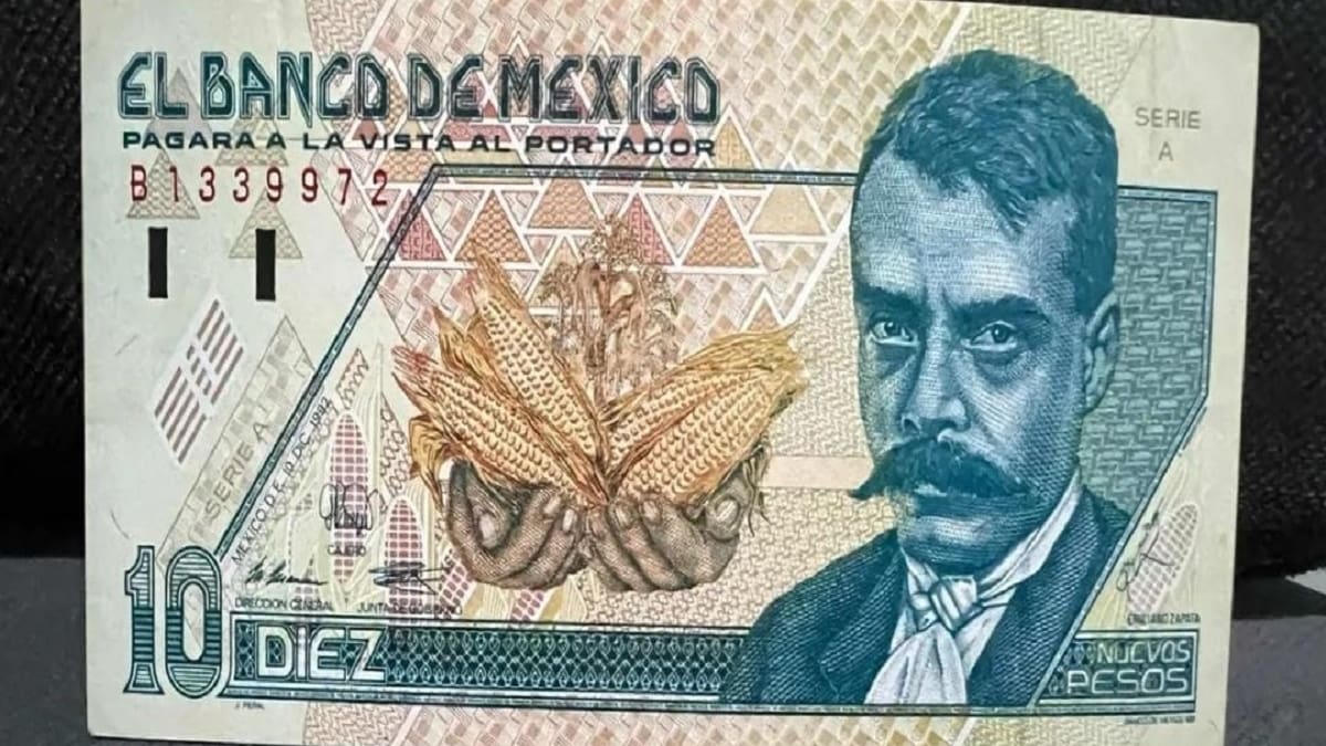 Billete mal acuñado de 10 pesos se oferta en 100 mil ¡Conócelo!