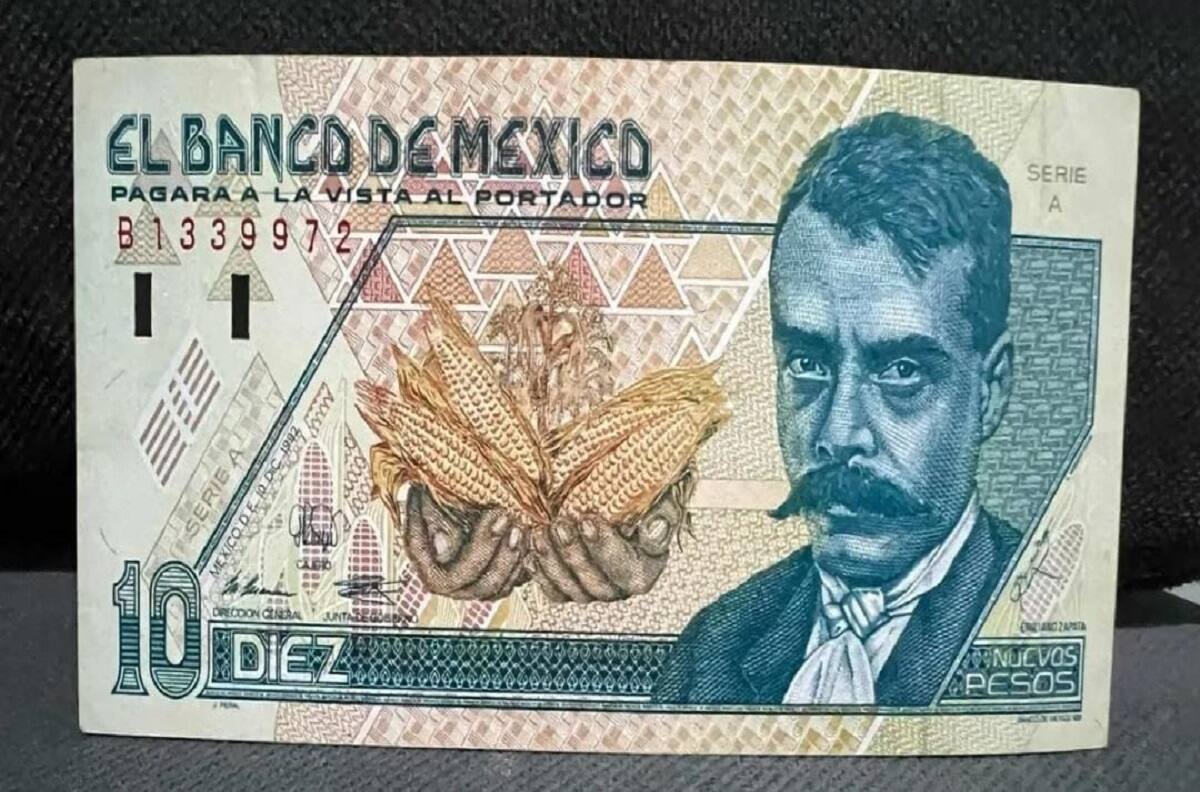 Billete mal acuñado de 10 pesos se oferta en 100 mil ¡Conócelo!