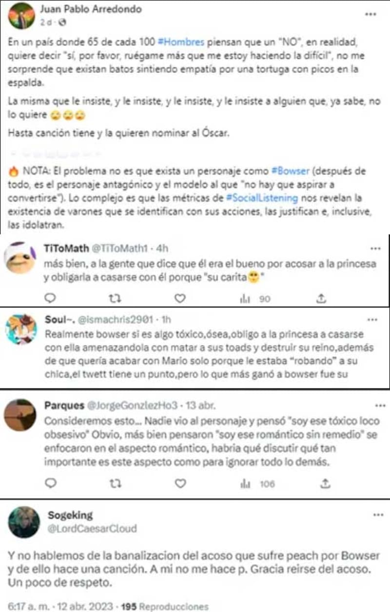 Reacciones de Facebook por el comportamiento de Bowser de la película Super Mario Bros