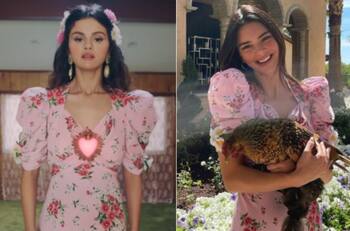 Kendall Jenner desató drama en Twitter tras lucir el mismo vestido que Selena Gómez