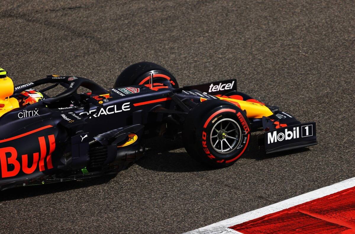 Así luce el monoplaza de Sergio "Checo" Pérez previo a Gran Premio de Bahrein