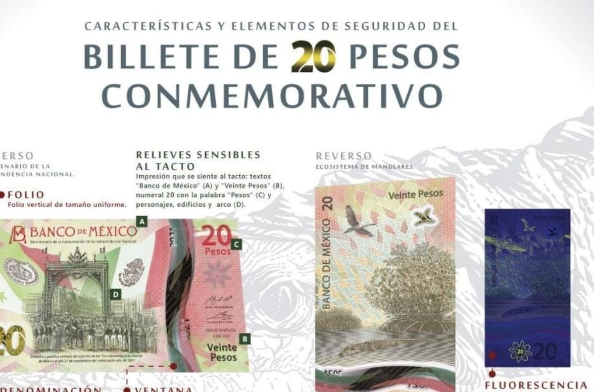 Nuevo billete de veinte pesos, conoce sus características
