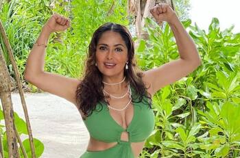 Salma Hayek confiesa que tiene problemas para bajar de peso a sus 54 años