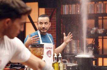 MasterChef Celebrity: en el primer reto, a Germán Montero casi le explota la olla exprés