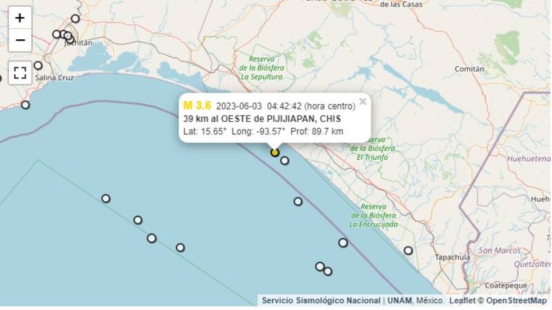 Conoce todos los sismos que han habido en el país.