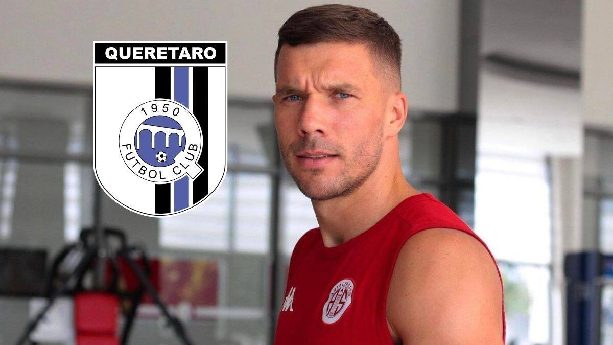 Podolski mandó sentido mensaje a la afición de Querétaro