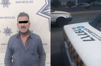 VIDEO | Taxista en Nuevo León amenaza de muerte a pasajera y termina arrestado