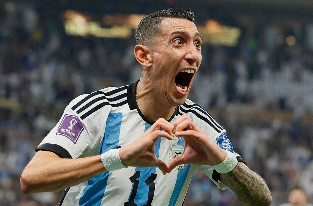 Esto vale el lujoso reloj que uso Di María al ganar la Copa del Mundo con Argentina en Qatar