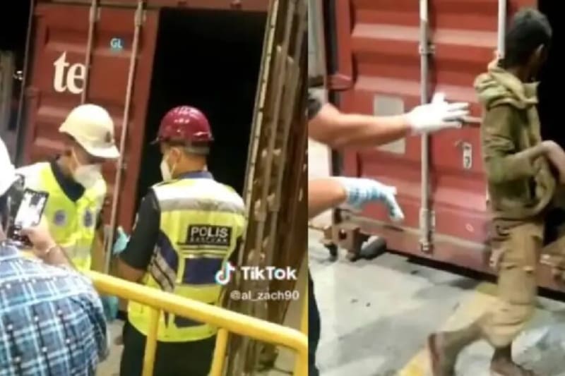 Joven de 15 años se esconde en contenedor de envío para jugar con sus amigos y fue enviado a otro país.