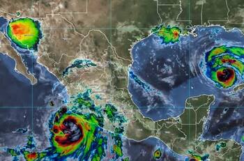 Huracán Nora se vuelve categoría 1 frente a las costas de Colima y de Jalisco