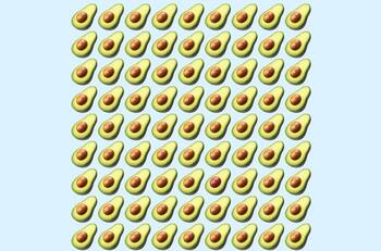 Acertijo visual: Encuentra al aguacate diferente en menos de 7 segundos