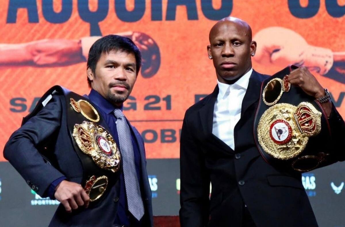 Video: Así se vivió la ceremonia de pesaje entre Manny Pacquiao y Yordenis Ugás